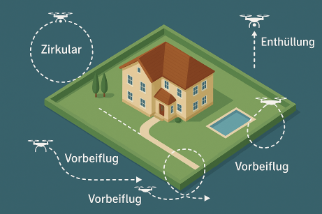 Flugmuster und Routen